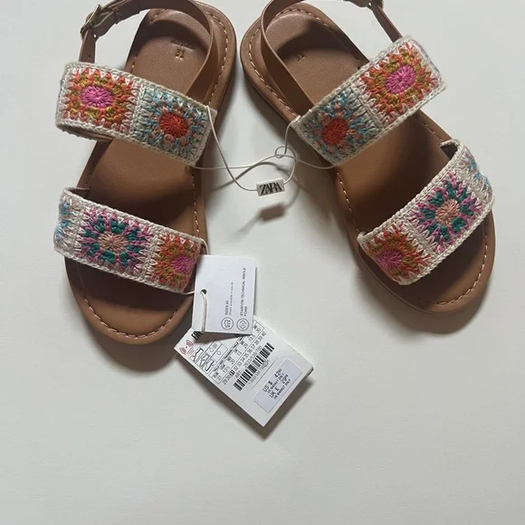 Girls Zara Crocheted Sandal size EU 31 - Picture 4 of 8